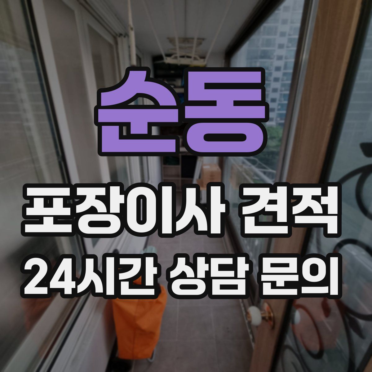 순동 포장이사 견적