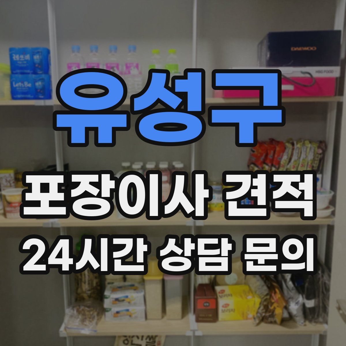 유성구 포장이사 견적