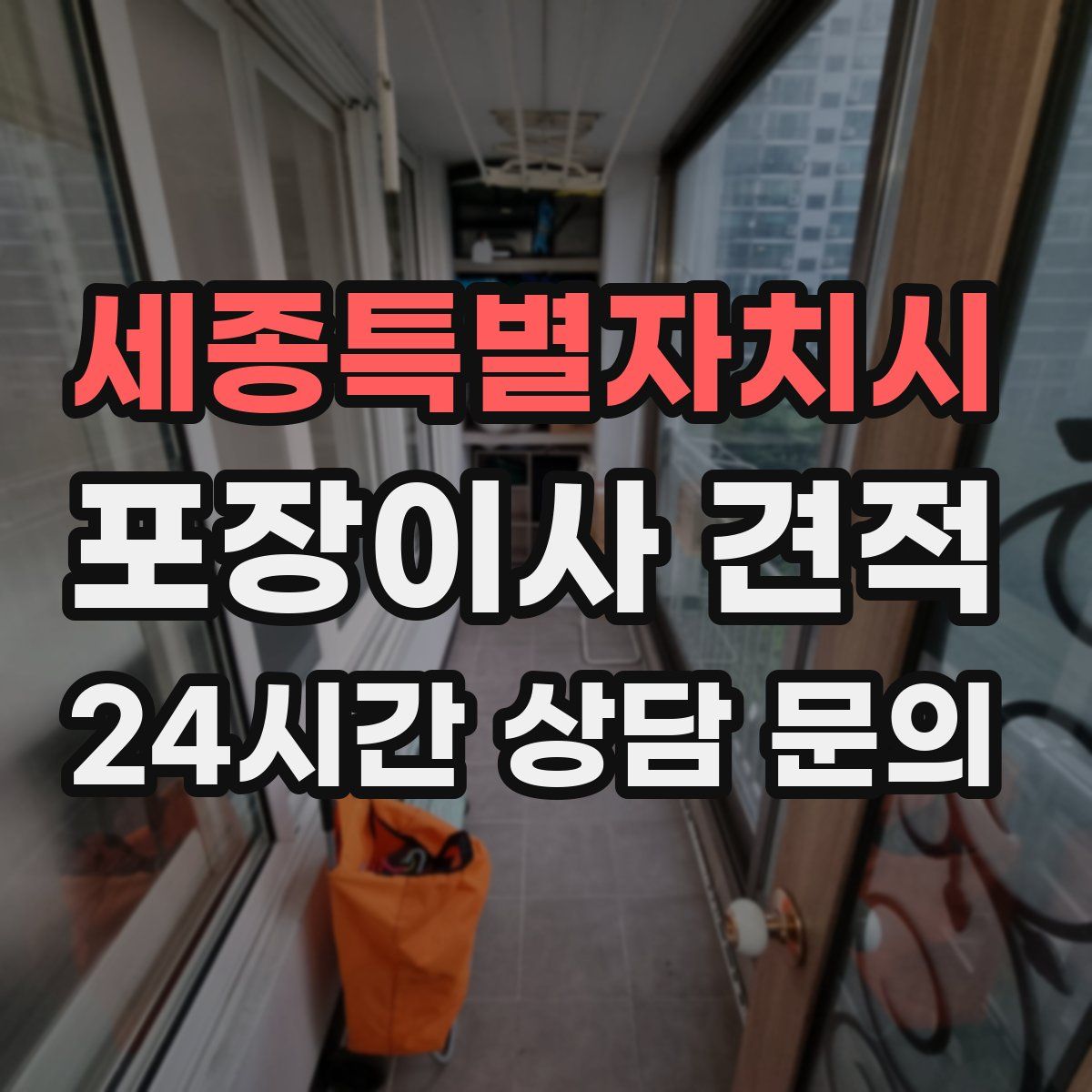 세종특별자치시 포장이사 견적