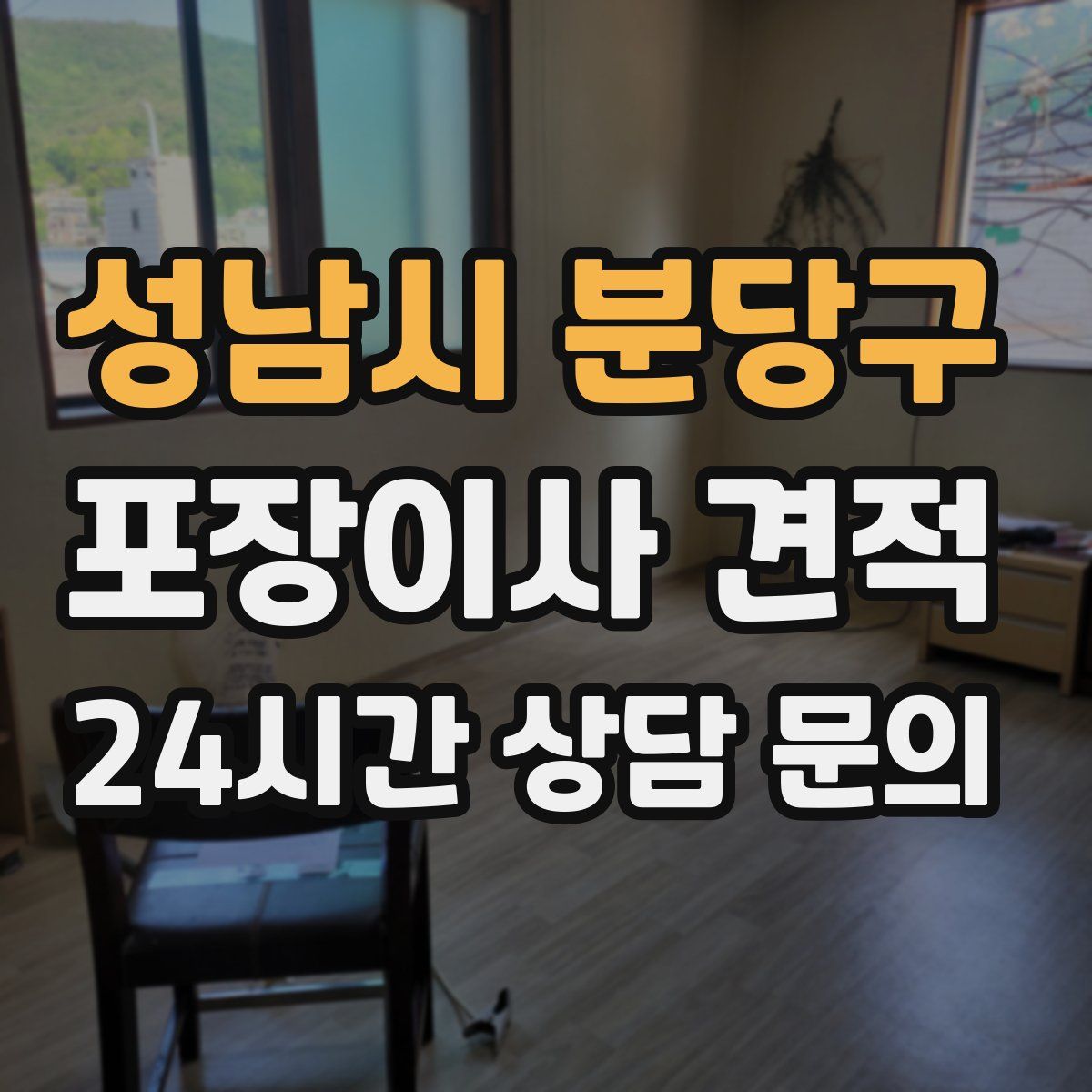 성남시 분당구 포장이사 견적