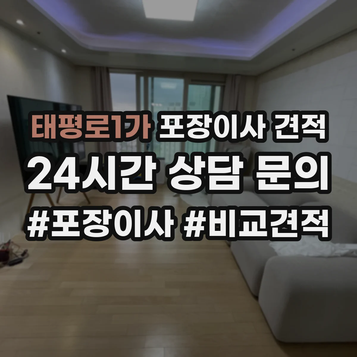 태평로1가 포장이사 견적