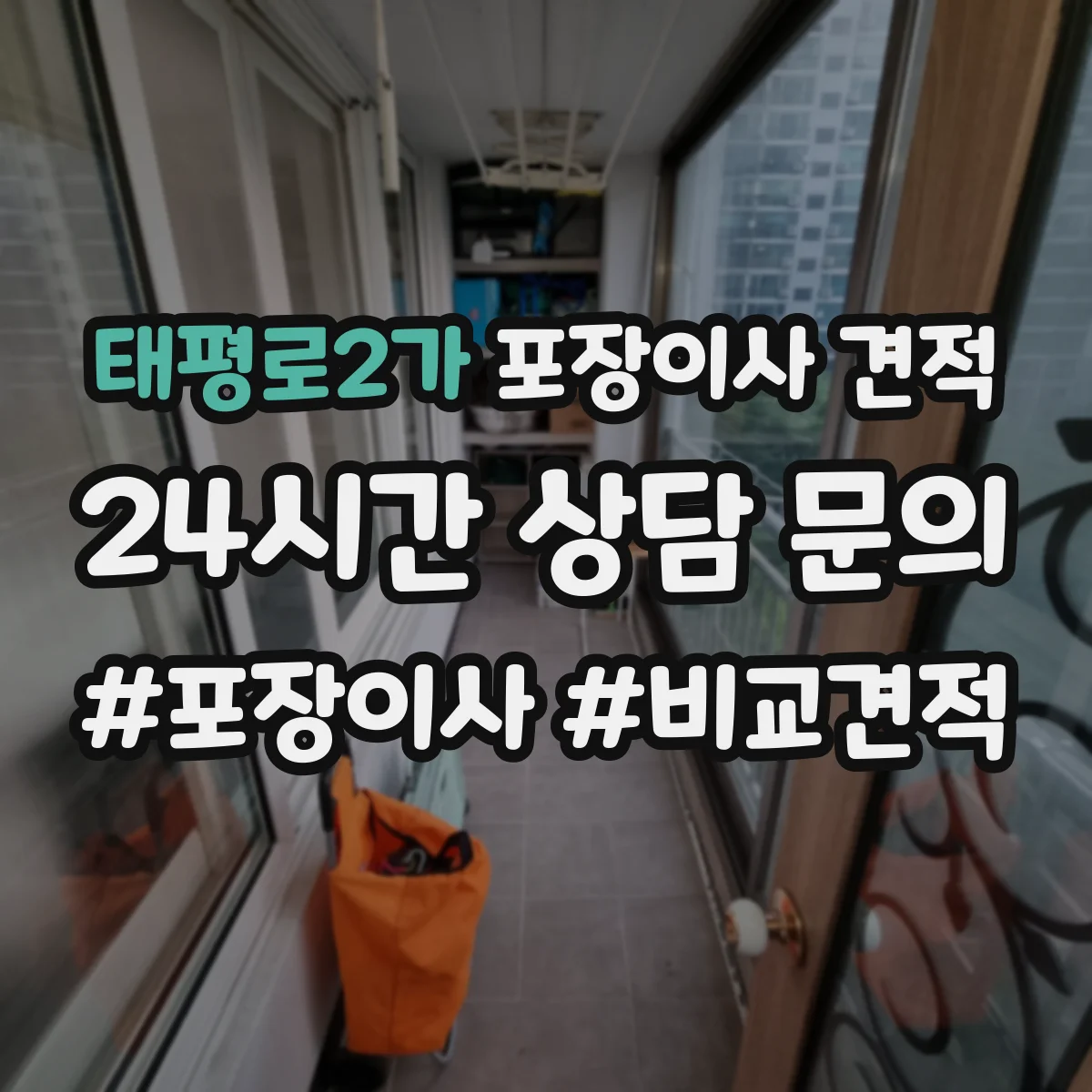 태평로2가 포장이사 견적