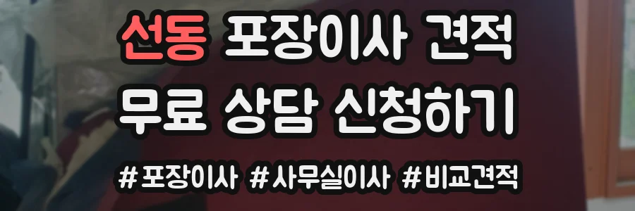 선동 포장이사 견적
