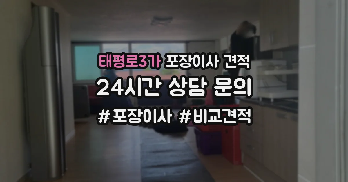 태평로3가 포장이사 견적