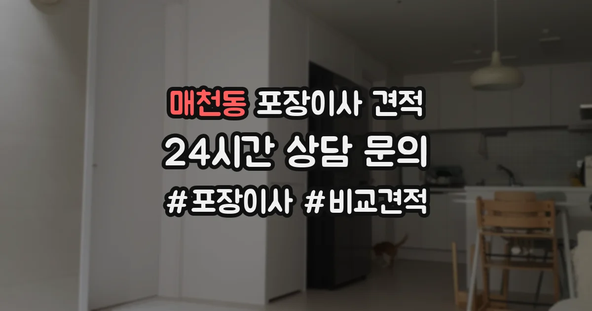 매천동 포장이사 견적