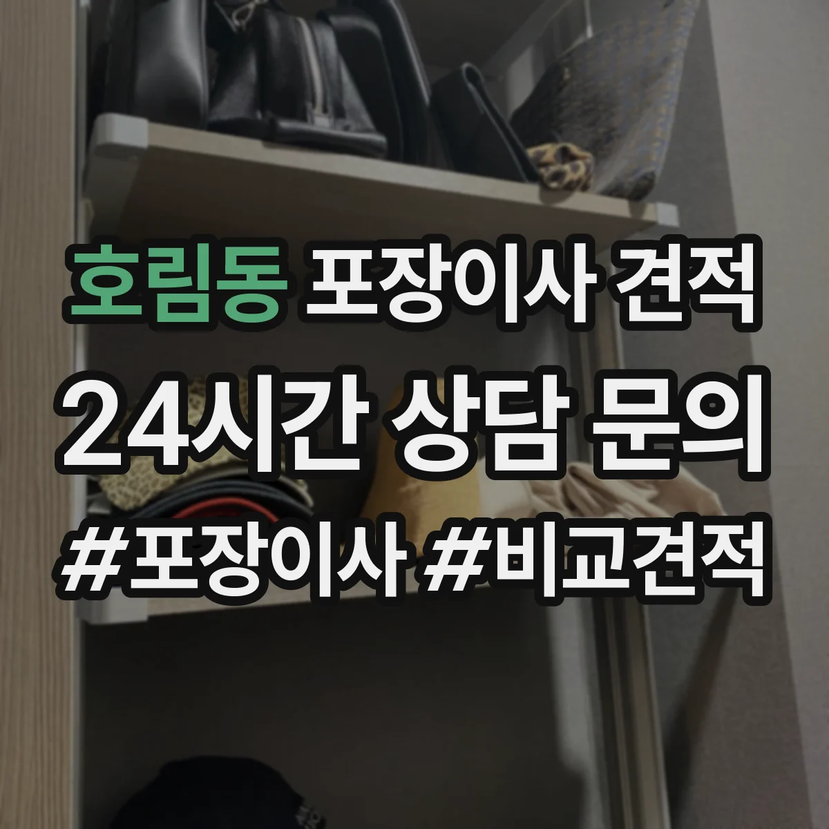 호림동 포장이사 견적