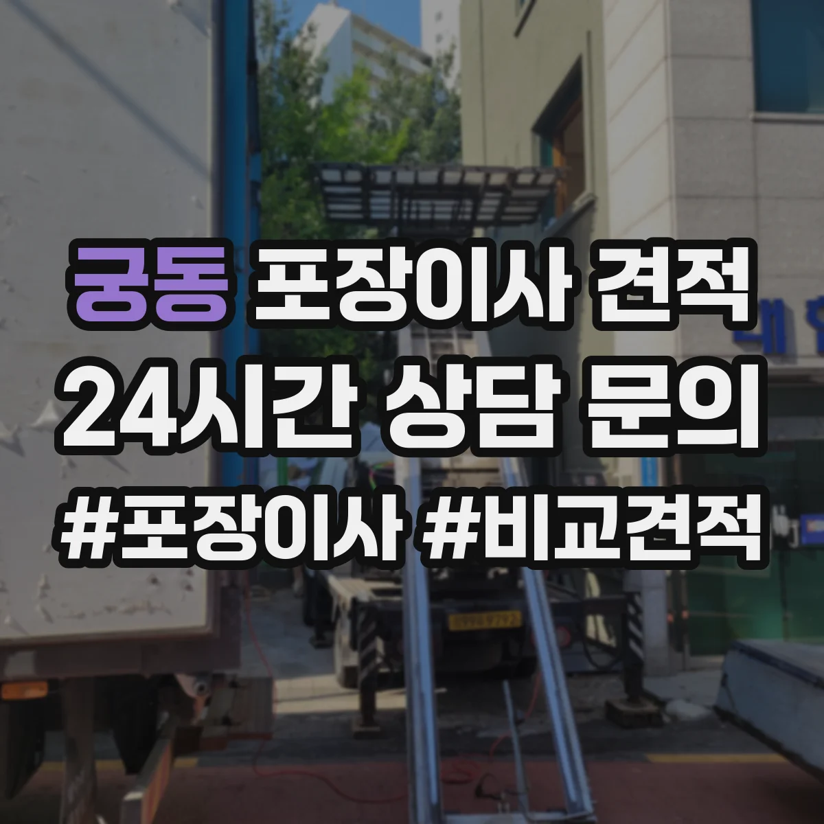궁동 포장이사 견적