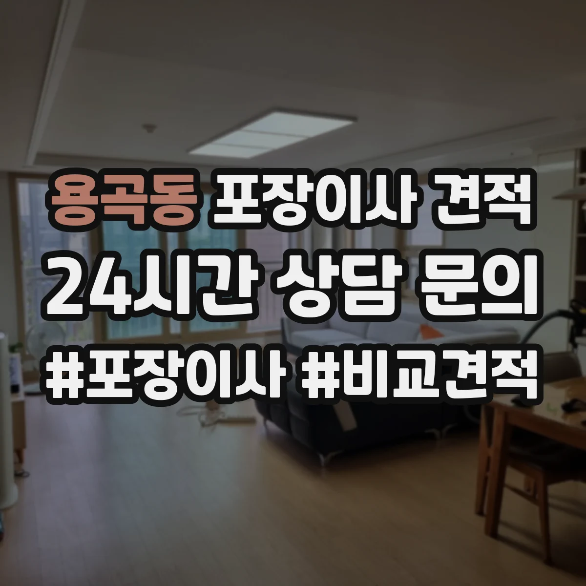 용곡동 포장이사 견적