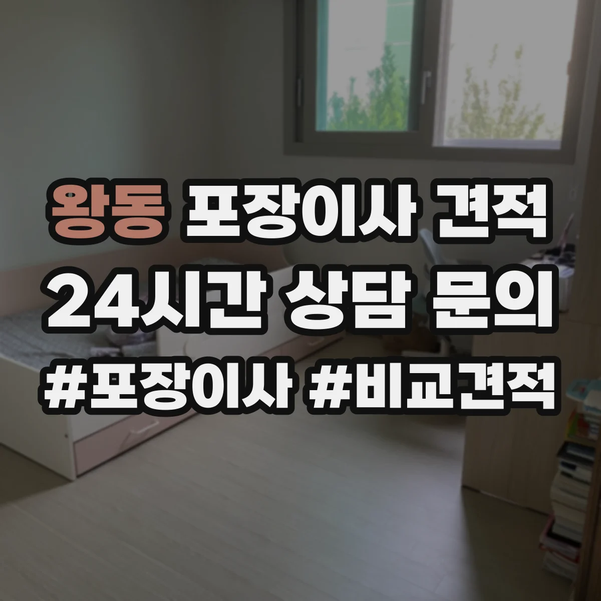 왕동 포장이사 견적