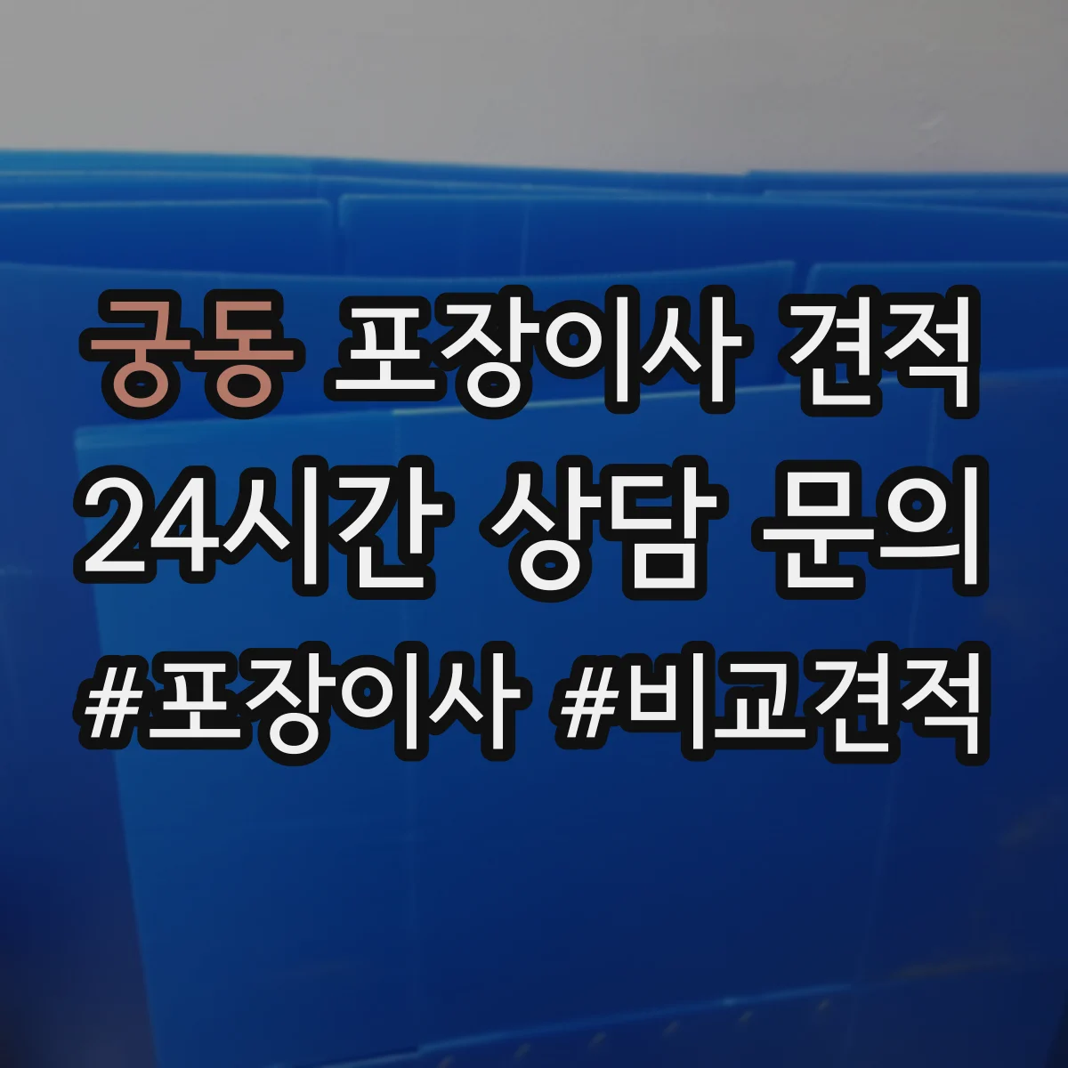 궁동 포장이사 견적