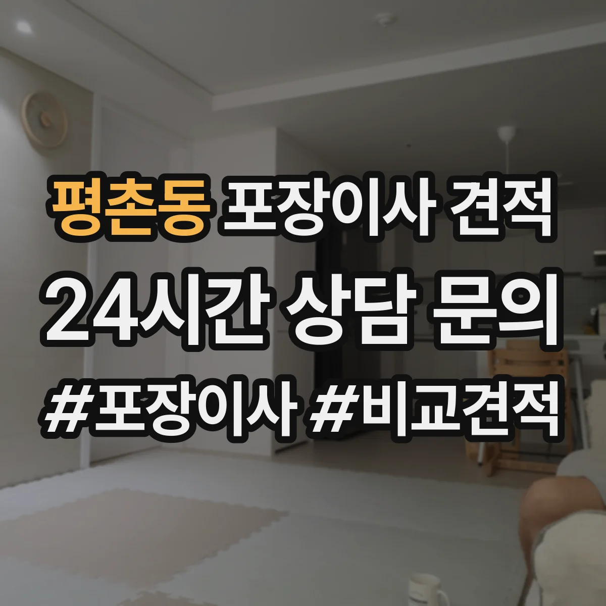 평촌동 포장이사 견적