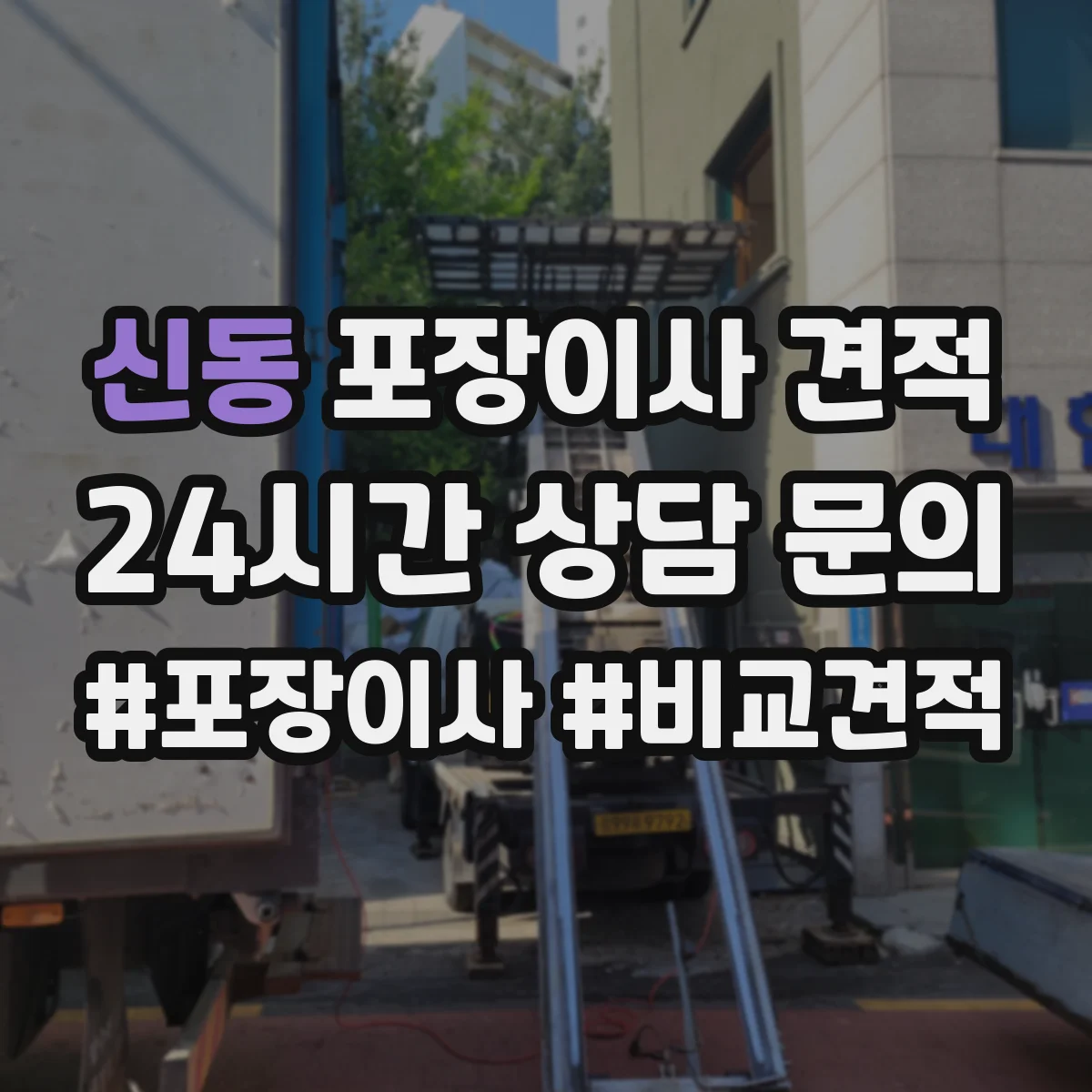 신동 포장이사 견적
