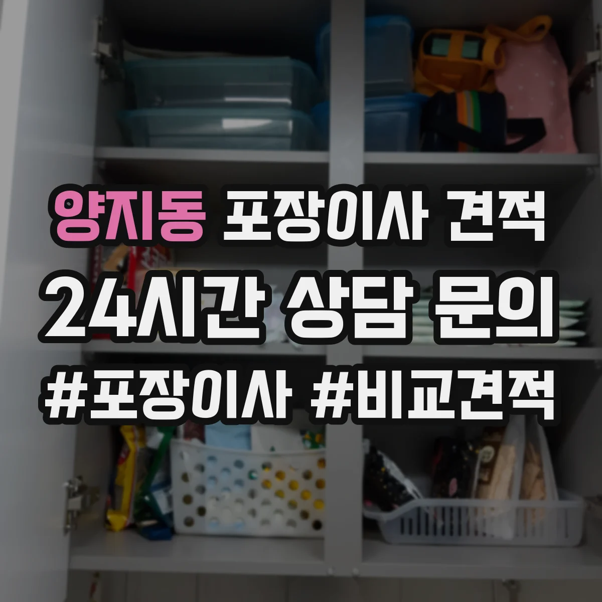 양지동 포장이사 견적