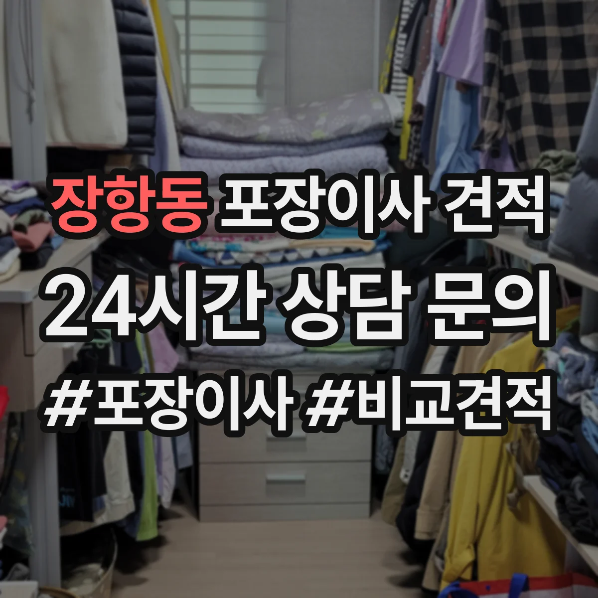 장항동 포장이사 견적
