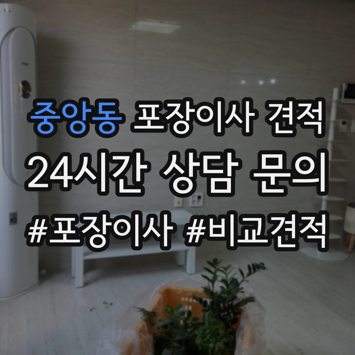 중앙동 포장이사 견적