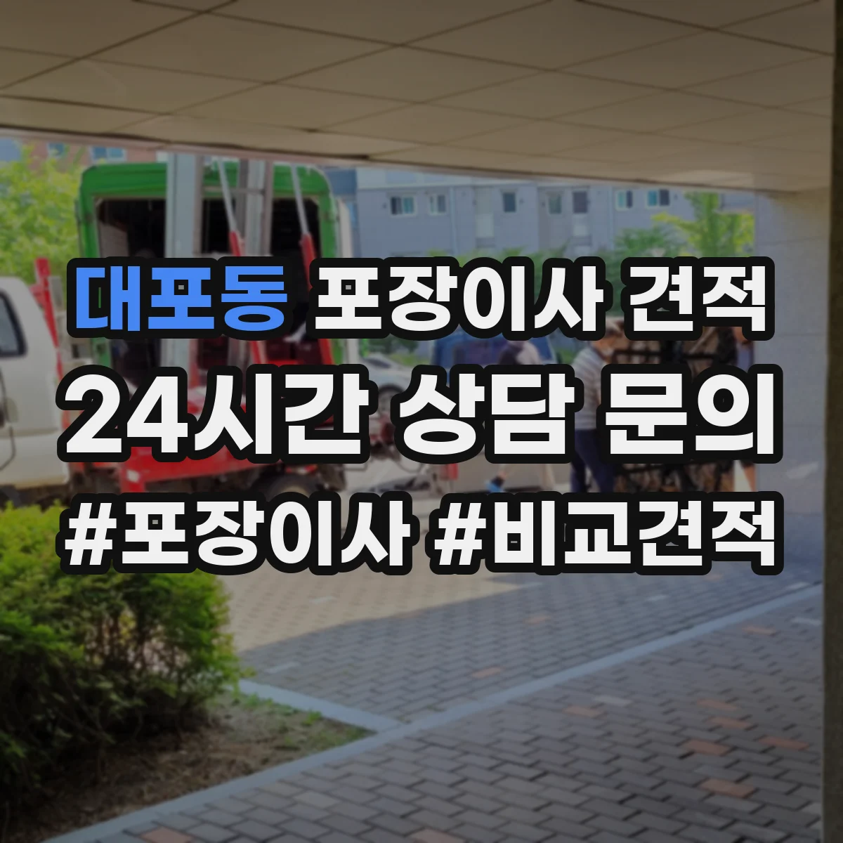대포동 포장이사 견적