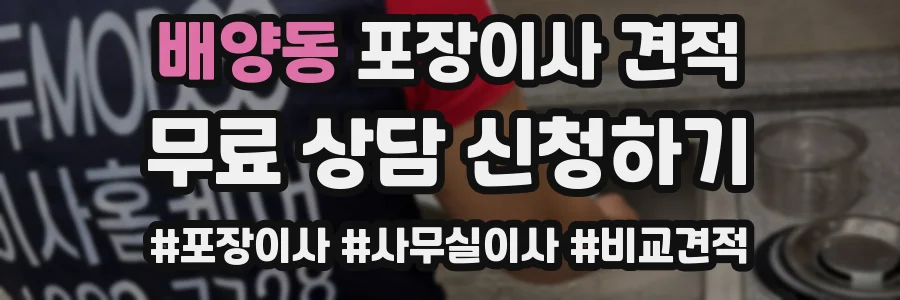배양동 포장이사 견적
