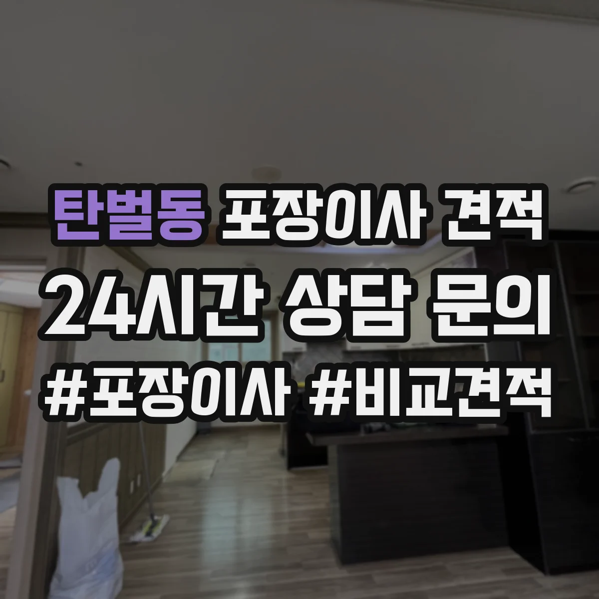 탄벌동 포장이사 견적