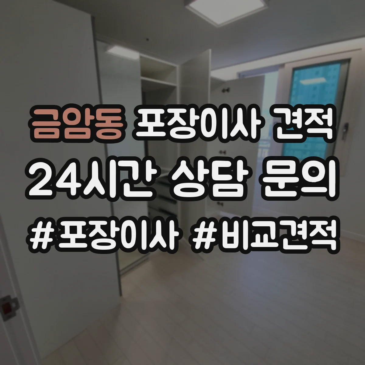 금암동 포장이사 견적