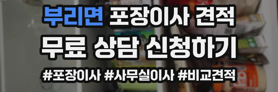 부리면 포장이사 견적