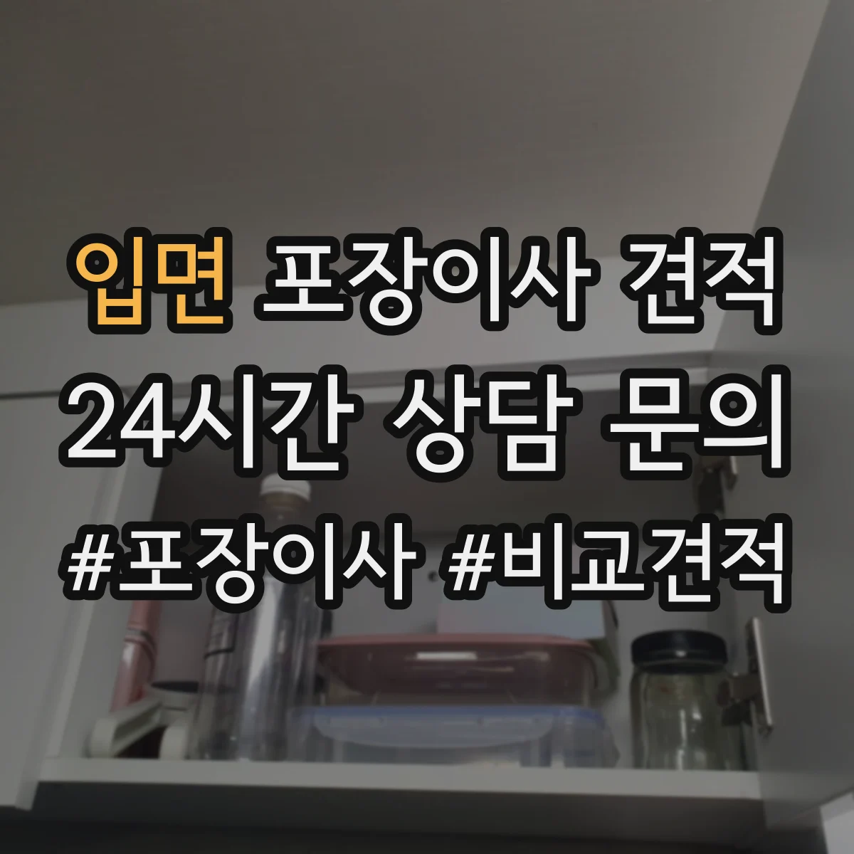 입면 포장이사 견적