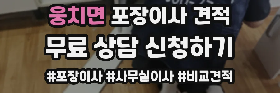 웅치면 포장이사 견적