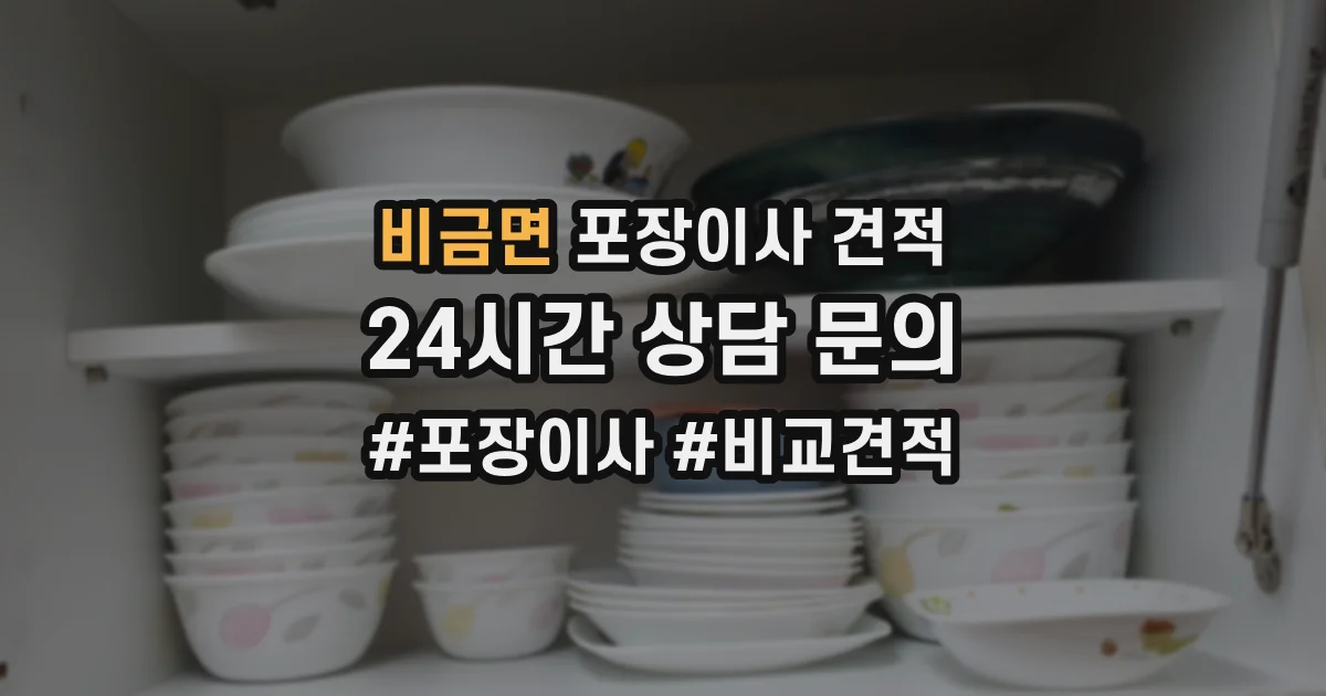 비금면 포장이사 견적