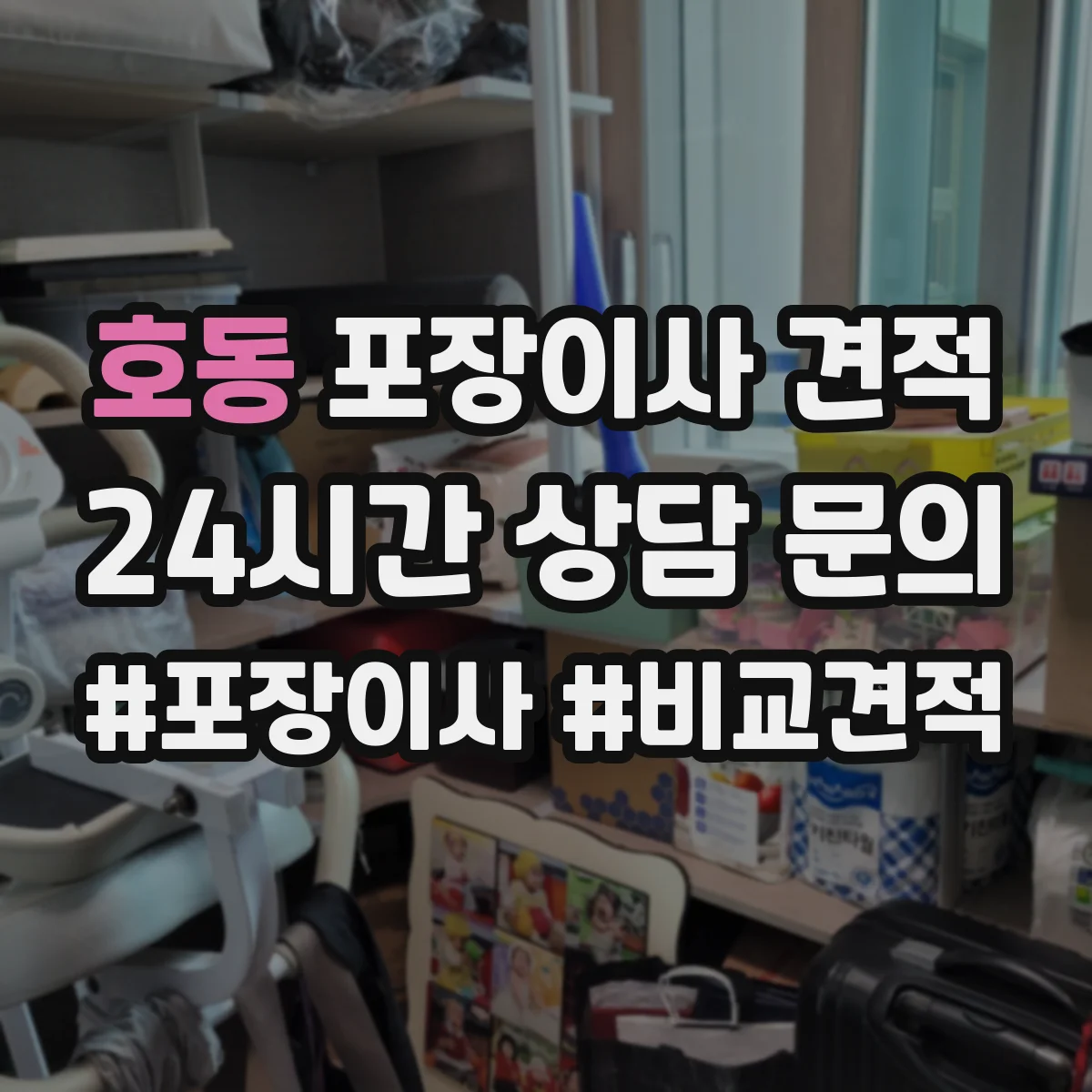 호동 포장이사 견적