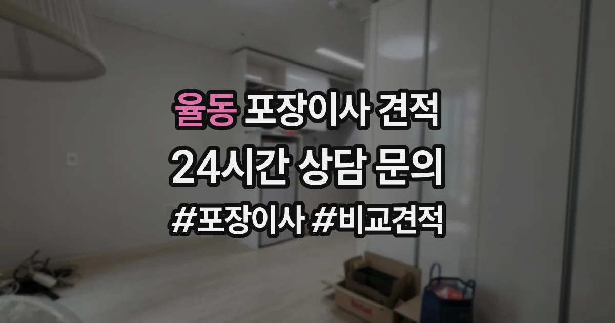 율동 포장이사 견적