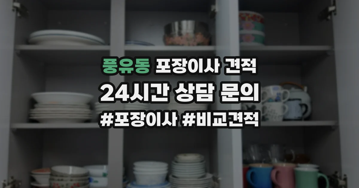 풍유동 포장이사 견적