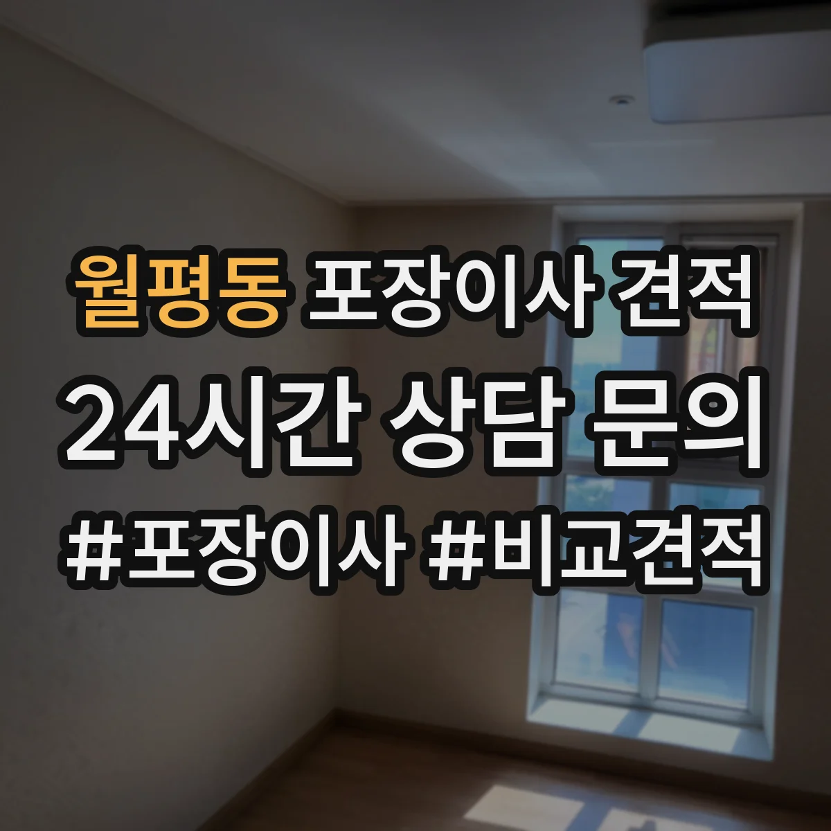 월평동 포장이사 견적
