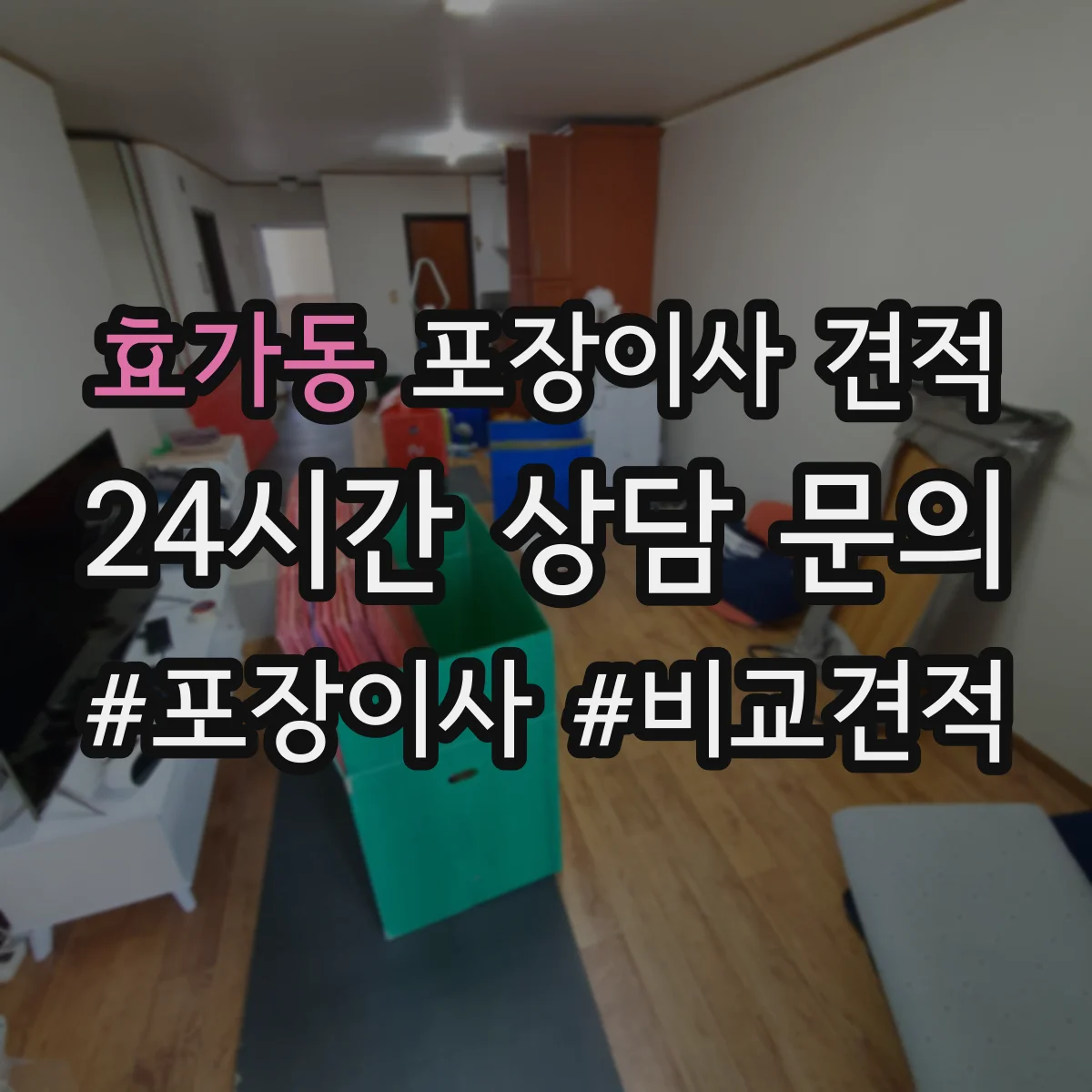 효가동 포장이사 견적