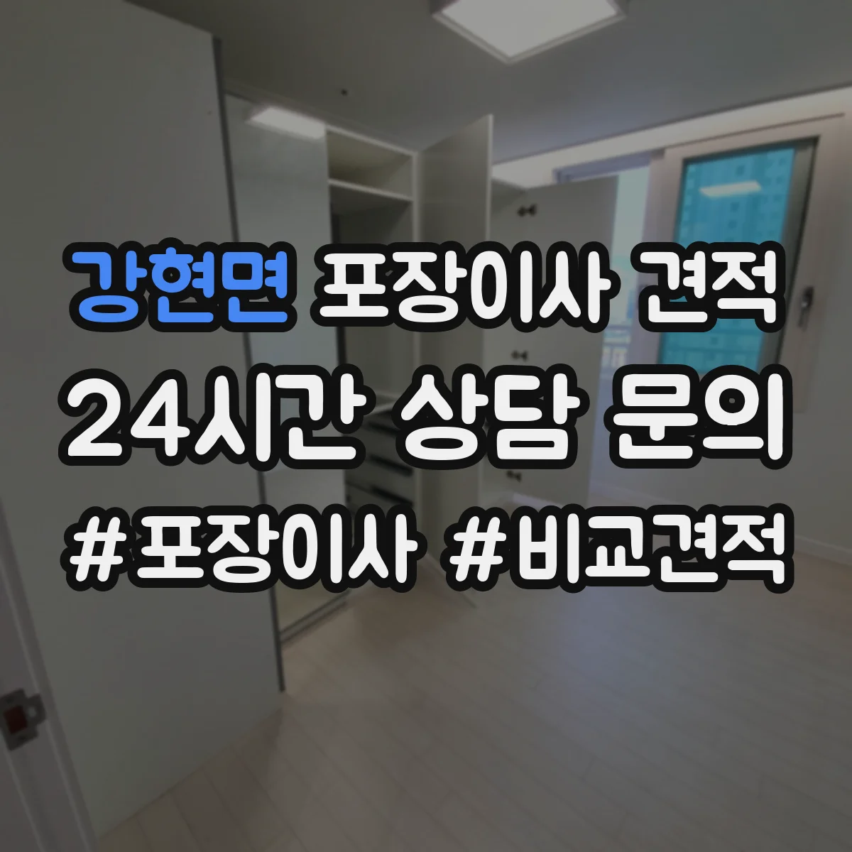 강현면 포장이사 견적