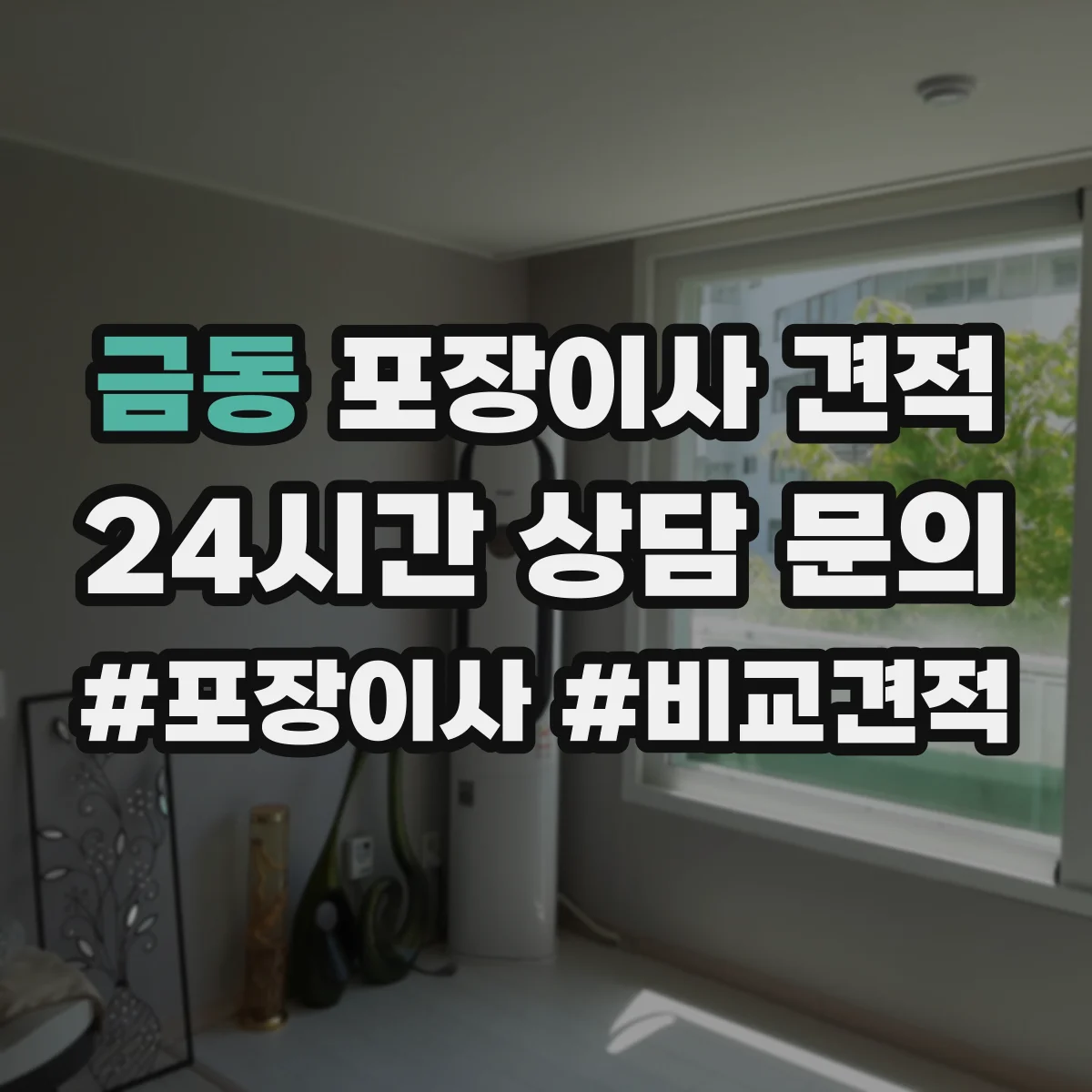 금동 포장이사 견적