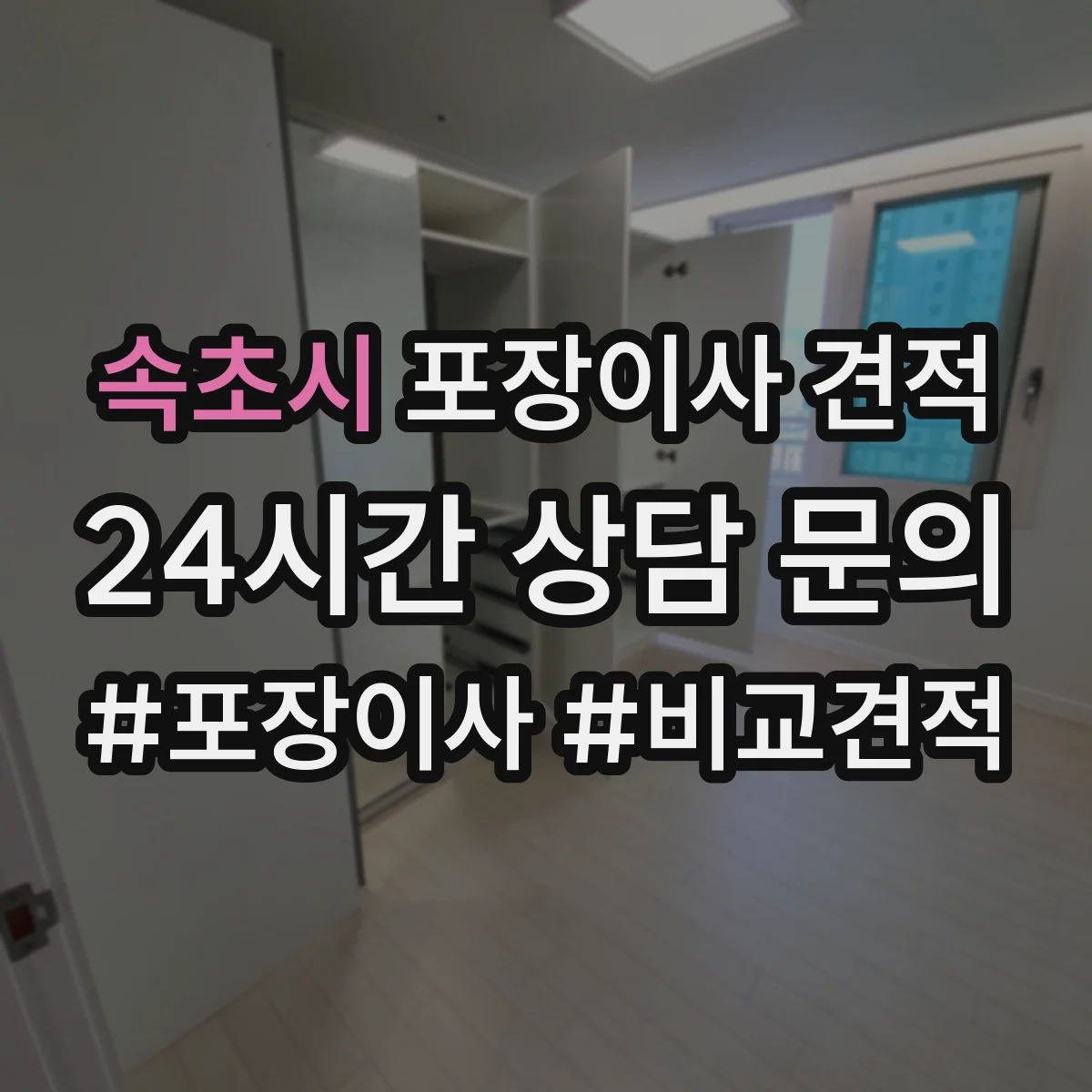 속초시 포장이사 견적