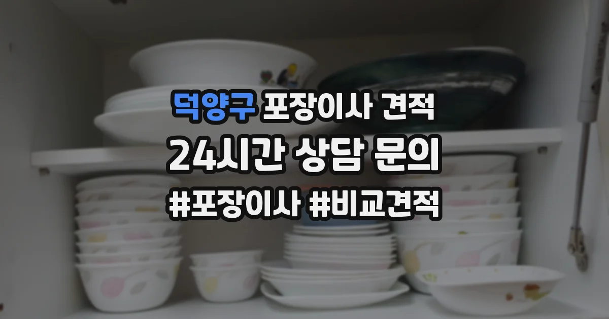덕양구 포장이사 견적