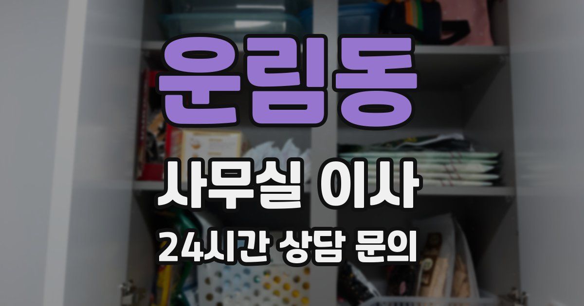 운림동 사무실 이사