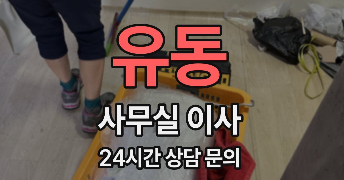 유동 사무실 이사
