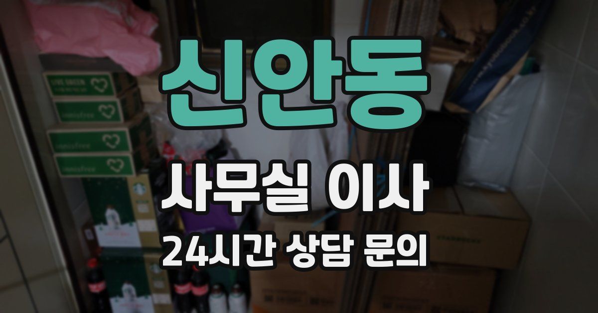 신안동 사무실 이사