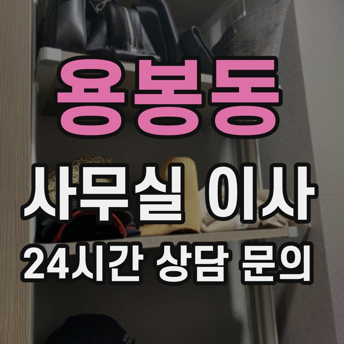 용봉동 사무실 이사