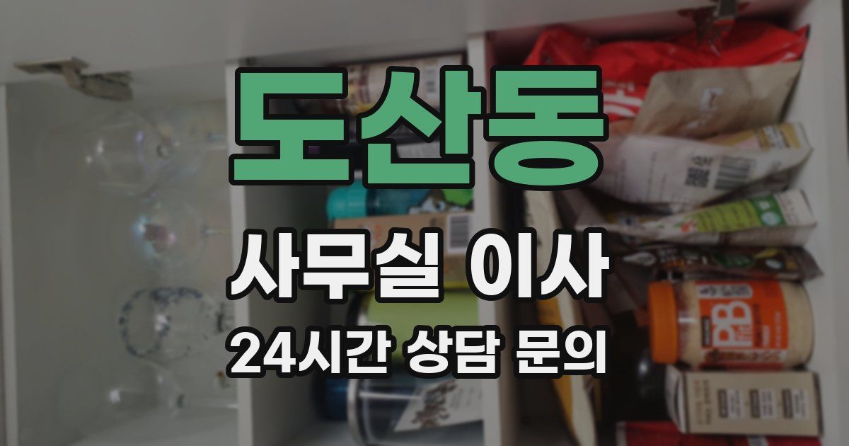 도산동 사무실 이사