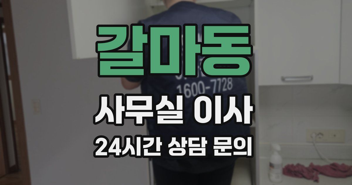 갈마동 사무실 이사