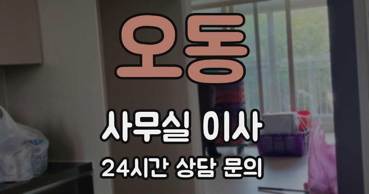오동 사무실 이사
