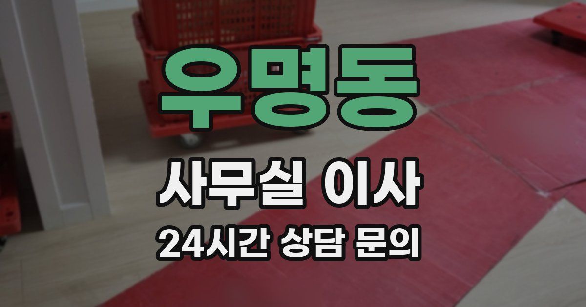 우명동 사무실 이사