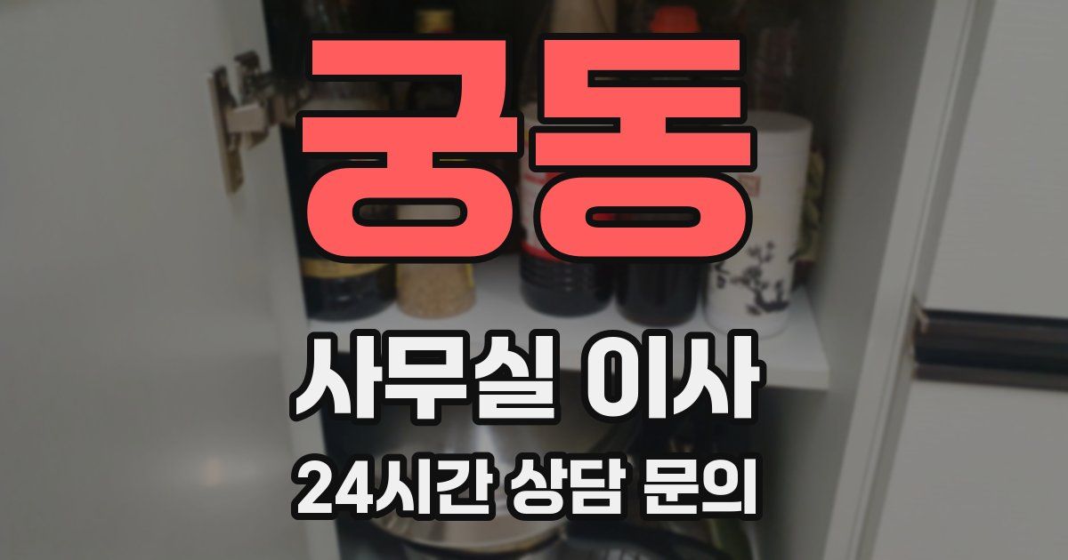 궁동 사무실 이사