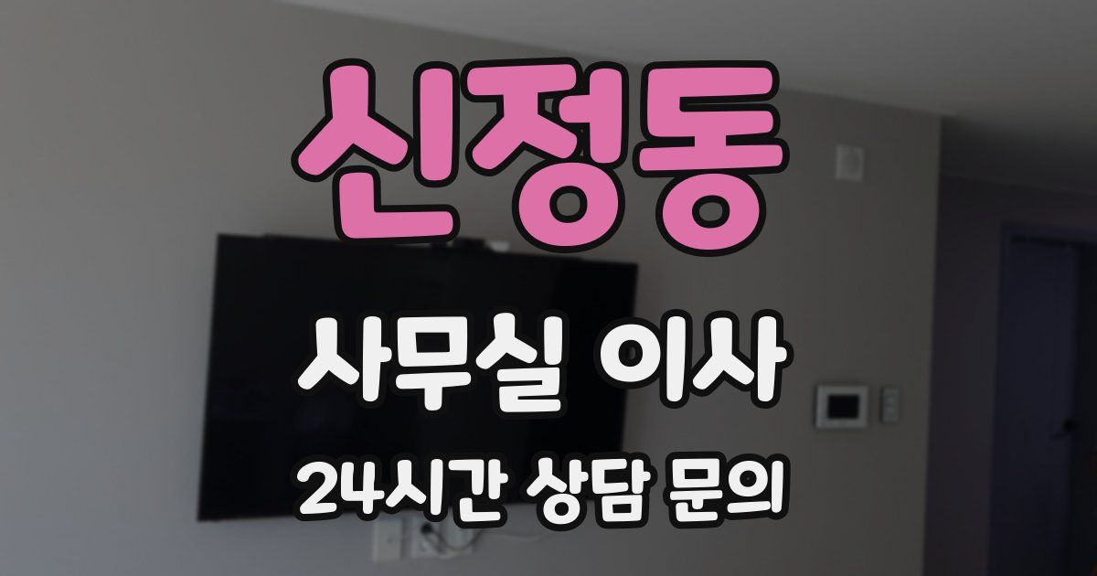 신정동 사무실 이사