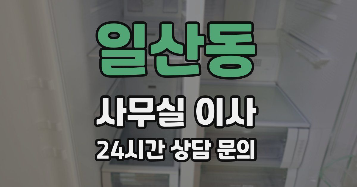 일산동 사무실 이사