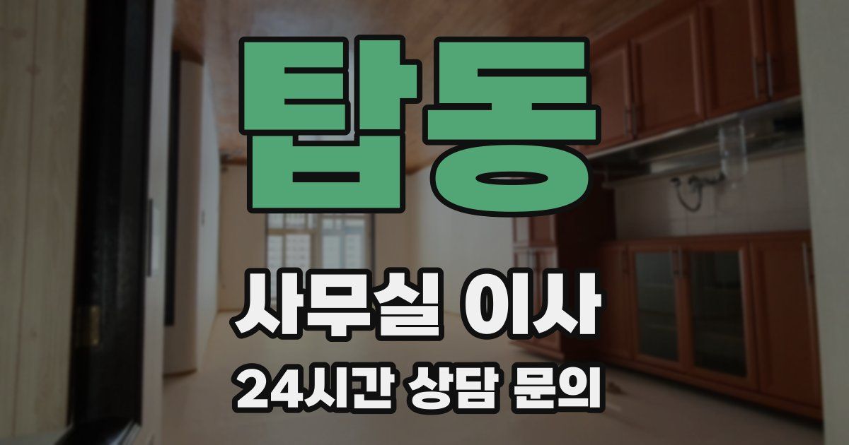 탑동 사무실 이사