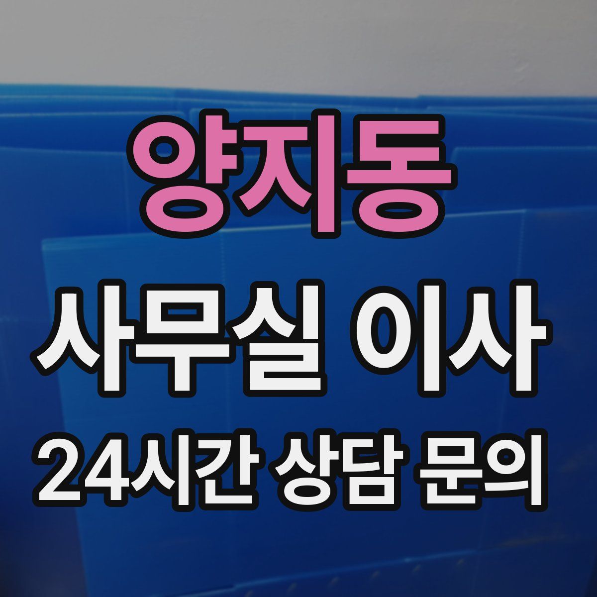 양지동 사무실 이사
