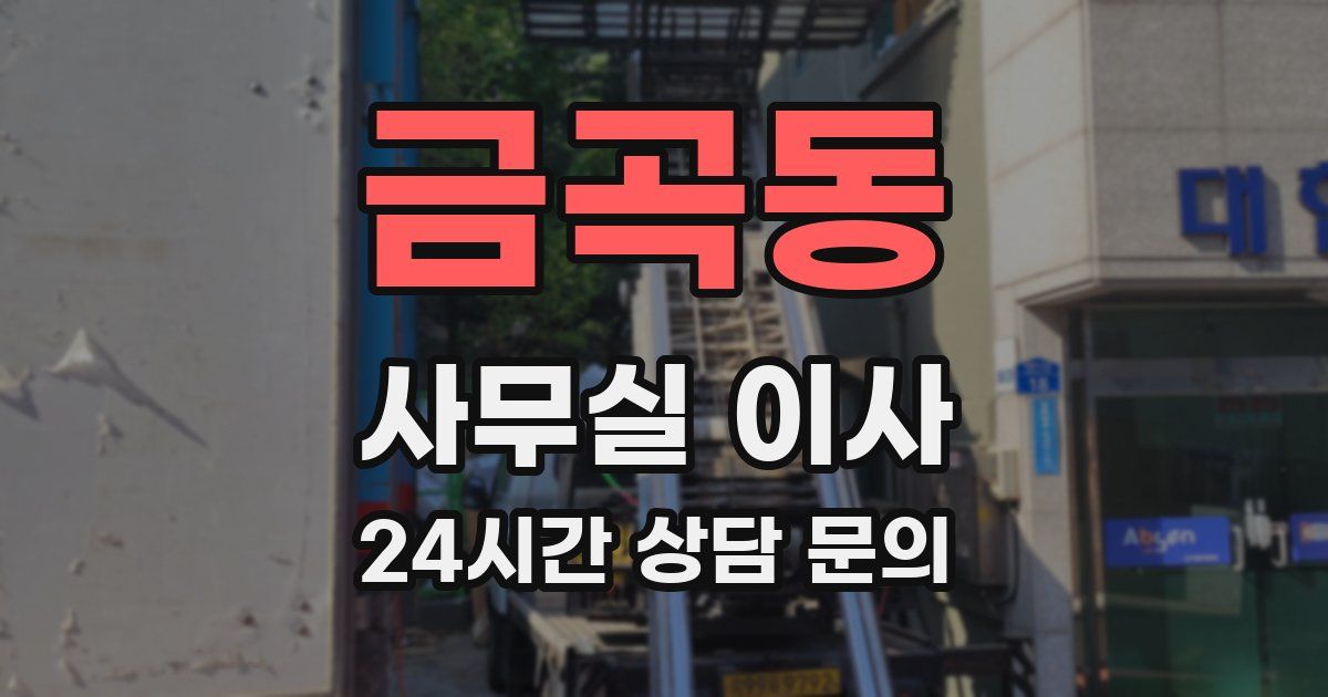 금곡동 사무실 이사